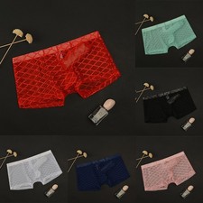 Leichte und atmungsaktive Unterwäsche für Herren mit Elefantennase und Rautendesign