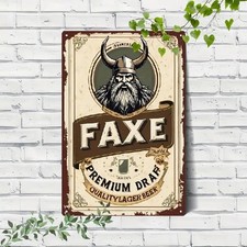 Blechschild faxe premium - premium, lager
