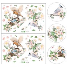 2 Sets Wandsticker Blumen