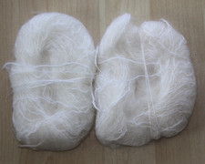 (12)  Mohairgarn Weiß 45