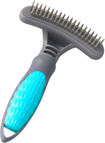 Unterwollbürste blau - unterwollbürste,