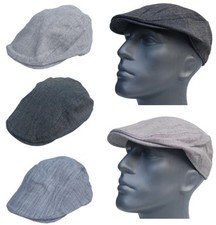Schiebermütze Leinen Flat Cap