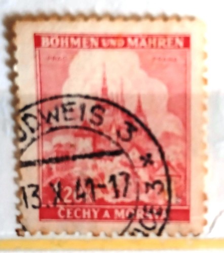 Briefmarke böhmen und mähren - briefmarke,