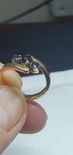 Saphir Ring Gelbgold gepunzt