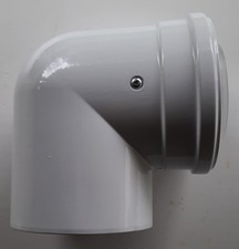 BOSCH Vaillant  Abgasrohr 80/125 mm Bogen 87 Grad Gastherme Heizung Rohr NEU