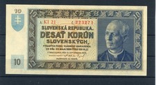 Slowakei Banknote zu 10 Kronen