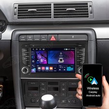 Für Audi A4 8E 8H B6 2000-2009 Carplay 4+64G Android15 Autoradio GPS NAVI BT SWC