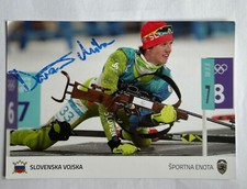 Orig autogrammkarte biathlon - orig.,