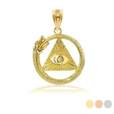 Gold 3D Ouroboros Schlange