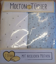 2 MOLTON Tücher mit MOTIV