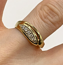 Vorsteckring 9 Karat Gold CZ