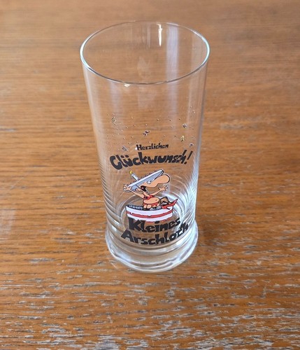 Kleines arschloch comic glas - arschloch,