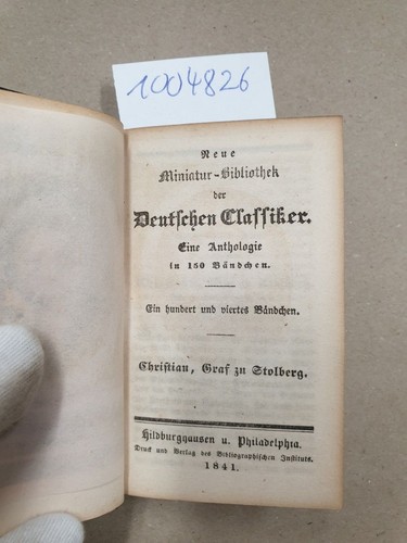 Neue miniatur bibliothek - neue, miniatur-bibliothek