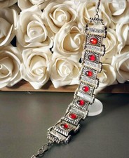 Unikat! Armband Edelstein Granat Hessonit Neu!