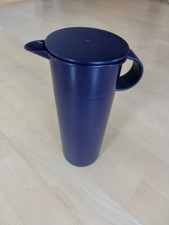 Tupperware Kanne Preludio Saftkanne Deckel 1 Liter Henkel dunkelblau Milchkanne