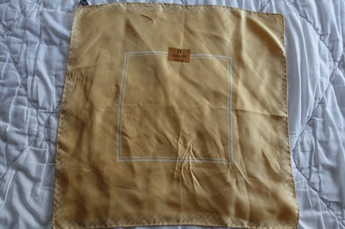 Halstuch aigner seide braun - halstuch,