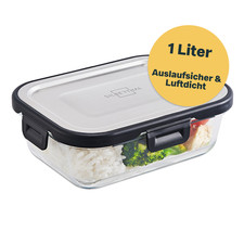 Vorratsdose Voratsdose Glas 1 Liter Vorratsbox SILBERTHAL  Deckel Aufbewahrung 