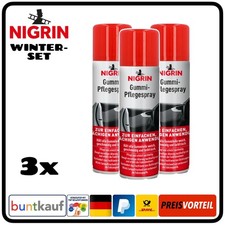 3x NIGRIN Gummipflege-Spray