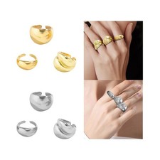 3x offene Ringe, trendige