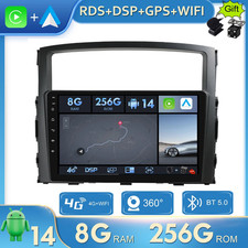 8G+256GB Android14 Autoradio Für Mitsubishi Pajero 2006-2020 GPS BT Carplay DAB+