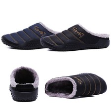 JACKSHIBO Herren Hausschuhe Pantoffeln Winterschuhe Pantoffel Warm Gefüttert