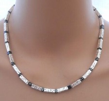 Halskette Edelstein Rechteck