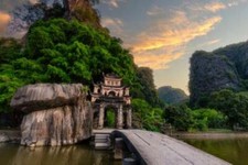 Wandbild: Bich Dong Pagode in