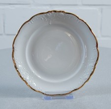 Walbrzych Porzellan Kuchenteller Teller mit Goldrand Vintage Made in Poland