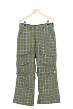 BURTON Herren Skihose S (W30/46) Grün Kariert Modern Sportlich Outdoor