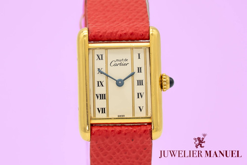 Cartier tank vermeil - cartier,