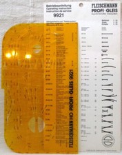 Fleischmann Profi Gleisplan Schablone 9921 1:10 H0 Schotter System Anleitung
