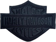 Harley davidson patch black - harley,