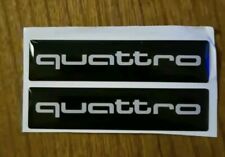Ringe aus Ingolstadt AUDI Sticker Autoaufkleber quattro 2x  Maße ca. 60x14x1.5mm