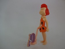 Steckfigur K95 n.068 - Fred Feuerstein / Wilma mit Staubsauger / beklebt
