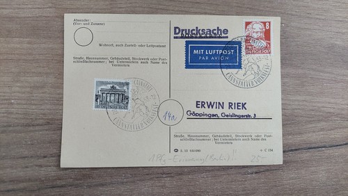 Ddr karte luftpost - -,