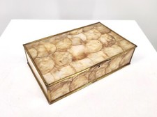 Alte Schatulle Capiz Shell 60er Jahre Muschel