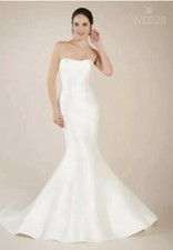 Wed2be Anna Sorrano weiß elfenbein Dolce Fischschwanz Brautkleid Größe 10