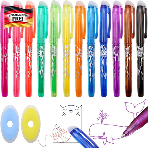 Radierbare gelstifte set - radierbare, 12