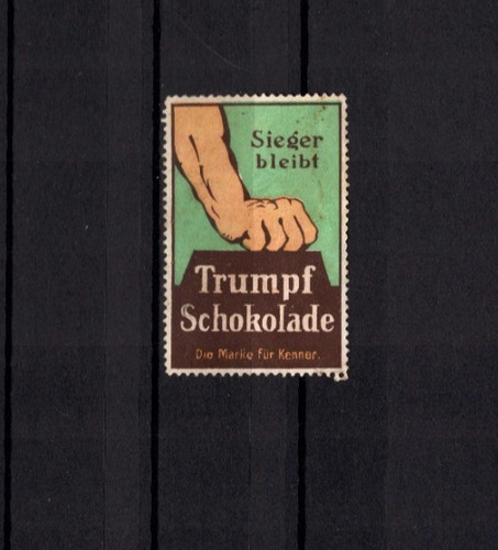 Vignetten trumpf schokolade - vignetten,