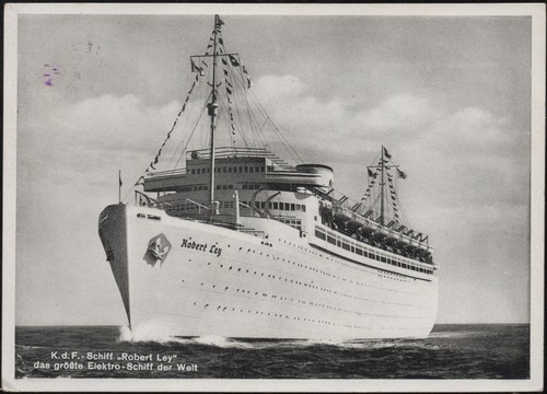 Schiff robert ley - ak, k.d.f.-schiff
