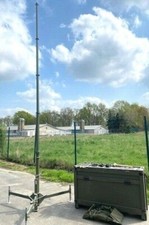 Mast Kurbelmast Antennenmast Funkmast Fahnenmast Lichtmast Bundeswehr BW Telesko