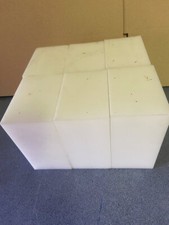 POM weiß, L 114mm, B 85mm, D 58mm, 8 Stück, Plattenmaterial, Kunststoff