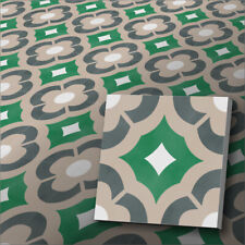 Zementfliese Viereck grün