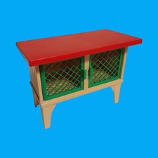 Playmobil - Kaninchen-Stall Hasenstall - breit - beige / rot - aus 3075 3373
