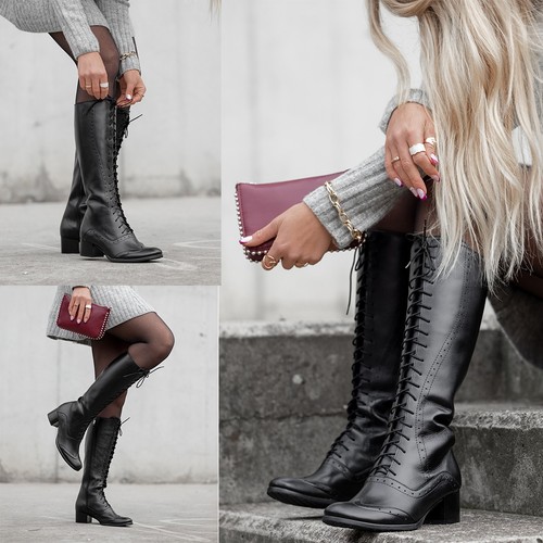 Schuhe damenstiefel schnürung - schuhe,