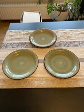 3 Stück Dessertteller in Grün/Beige von fsm Nummer 1236