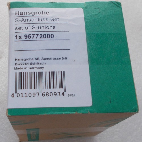 Hansgrohe anschluss - hansgrohe, s-anschluss