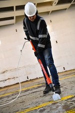 Trelawny Druckluft Lanze, Reinigungslanze Schaber Meisselhammer 1100mm lang