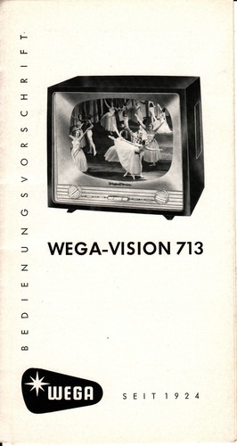 Wega vision 713 fernseher - wega,