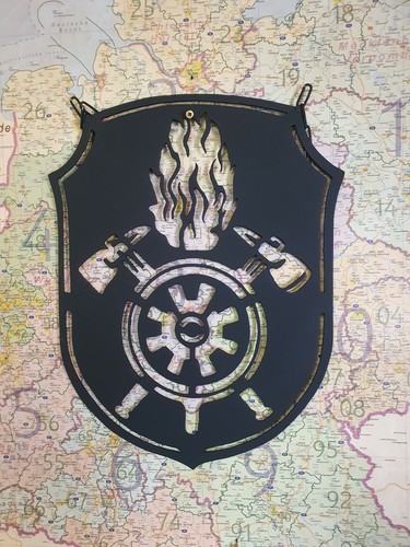 Feuerwehr wappen 50cm 100cm - feuerwehr, ii